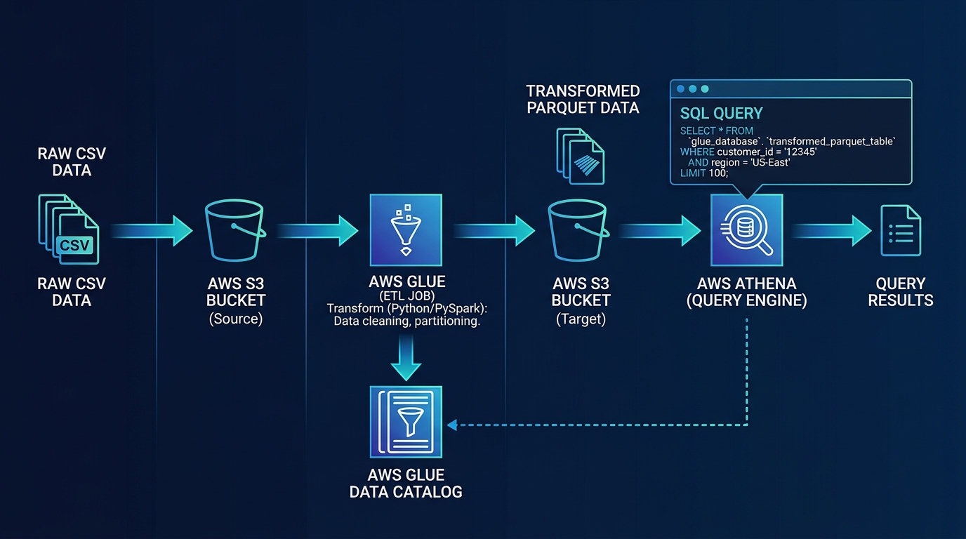 How to Build a Serverless Data Pipeline with AWS Glue and Athena